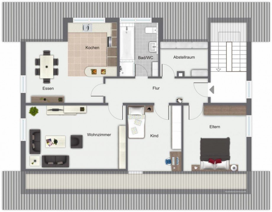 Dachgeschoss Dachgeschosswohnung G�nzach