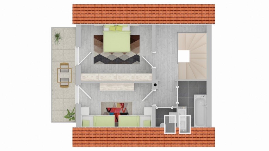 Dachgeschoss 4a Zweifamilienhaus Oberg�nzburg