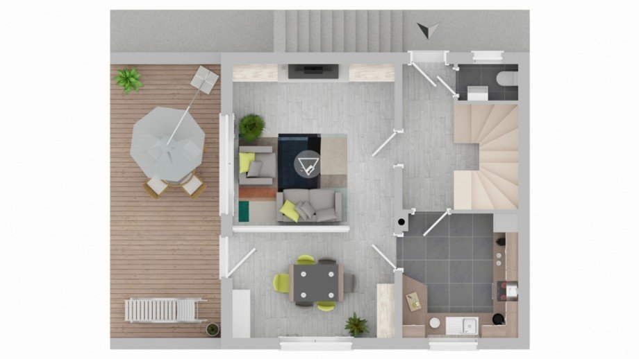 Erdgeschoss 4a Zweifamilienhaus Oberg�nzburg