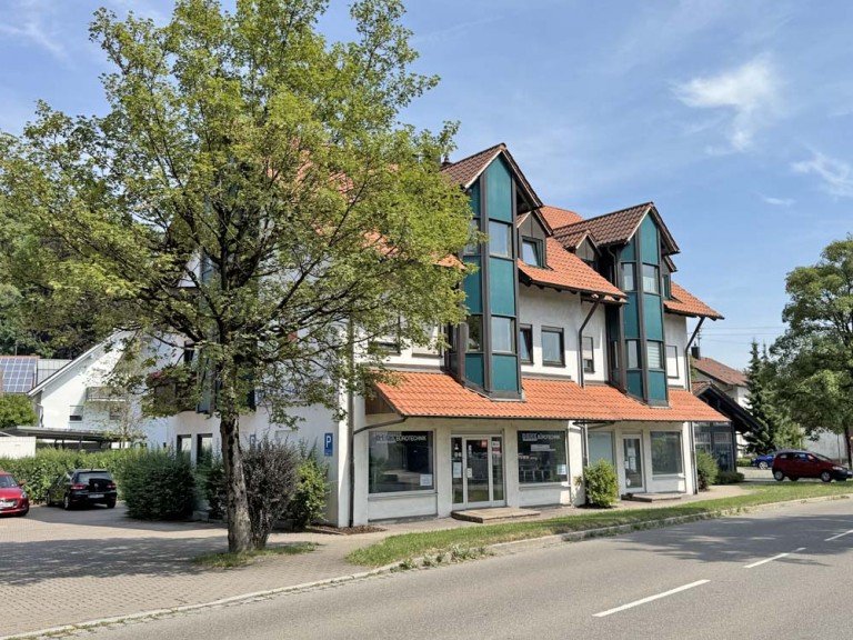 Nordwestansicht Oberg�nzburg - Oberg�nzburg Ladenlokal Laden oder Ladenb�ro in bester Lage von Oberg�nzburg