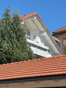 S�dansicht Offenes Wohnen, im modernen alpenl�ndischen Stil, sehr gro�e 2 Zi-DG-Wohnung
