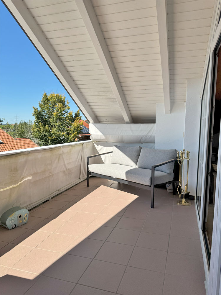 Westbalkon Dachgeschosswohnung Haldenwang