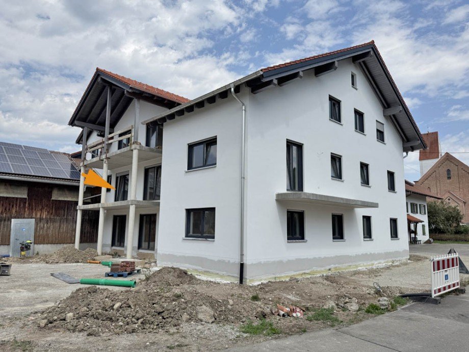 S�dwestansicht Etagenwohnung Untrasried / Hopferbach