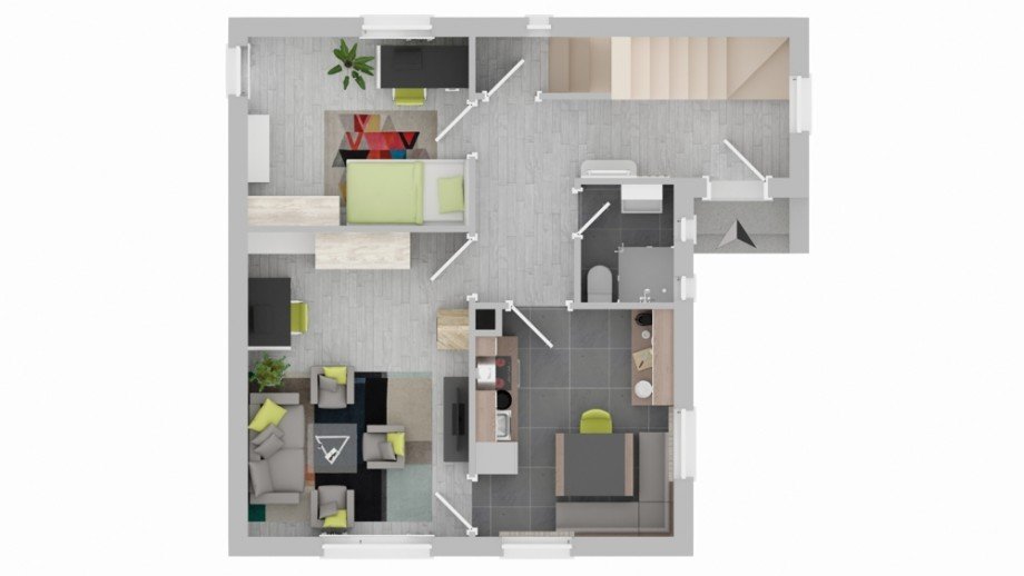 Erdgeschoss 4 Zweifamilienhaus Oberg�nzburg